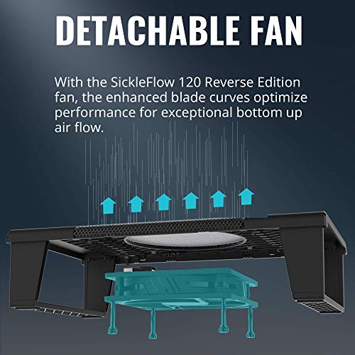 Cooler Master NotePal Connect Stand Network Devices Cooling Solution, Metal Mesh, SickleFlow 120 Reverse Edition Fan, and USB Connectivity