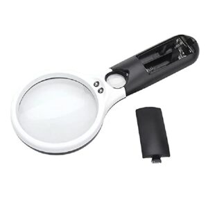 Magnifying Glass with Light,Extra Large Shatterproof Lightweight Magnifier with Strong LED Lights for Kids & Seniors for Classroom Science Projects, Reading, Soldering, Inspection, Coins, Jewelry