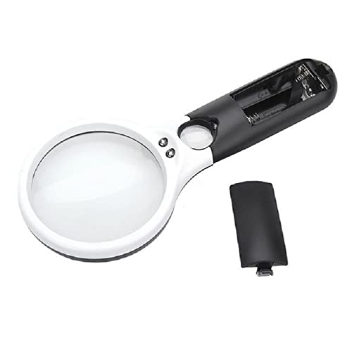 Magnifying Glass with Light,Extra Large Shatterproof Lightweight Magnifier with Strong LED Lights for Kids & Seniors for Classroom Science Projects, Reading, Soldering, Inspection, Coins, Jewelry