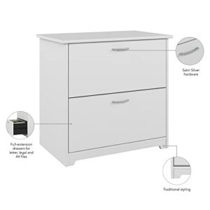 Bush Furniture Cabot 2 Drawer Lateral File Cabinet, White