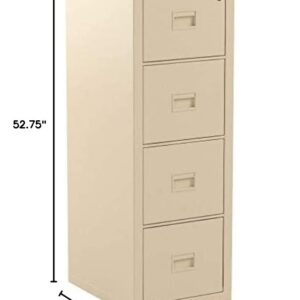 Fireking Turtle Fireproof File Cabinet, 52.75" H x 17.75" W x 22.13" D, Parchment