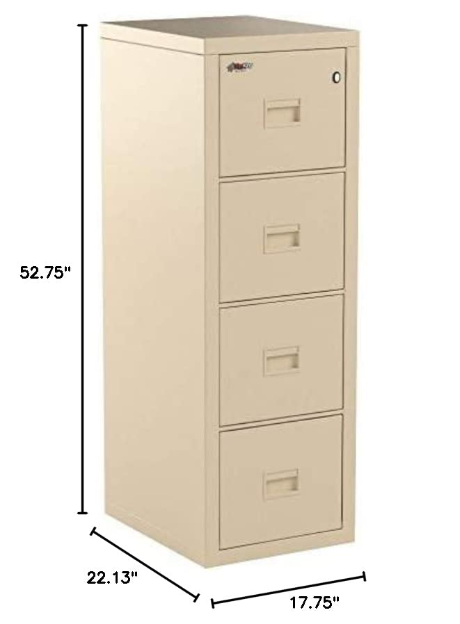 Fireking Turtle Fireproof File Cabinet, 52.75" H x 17.75" W x 22.13" D, Parchment