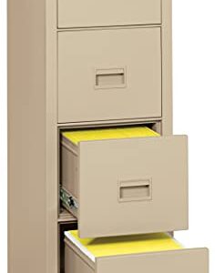 Fireking Turtle Fireproof File Cabinet, 52.75" H x 17.75" W x 22.13" D, Parchment