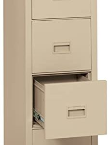 Fireking Turtle Fireproof File Cabinet, 52.75" H x 17.75" W x 22.13" D, Parchment