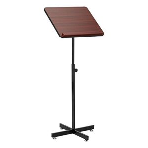 norwood commercial furniture nor-tir1036-so adjustable- height lectern stand