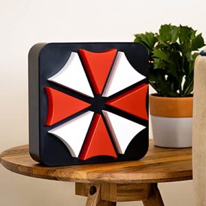 Numskull Resident Evil Umbrella Corp Lamp Wall Light - Ambient Lighting Gaming Accessory for Bedroom, Home, Study, Office, Work - Official Resident Evil Merchandise