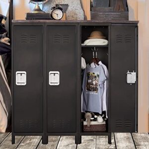 SISESOL Metal Locker Storage Cabinet Lockers for Employees Metal Locker Shelf Home Office Storage Cabinets Coat Lockers Narrow Cabinet 55" Standing Cabinet Organizer Steel File Cabinet