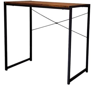 ehemco multifunctional rectangular desk with coffee top and black legs