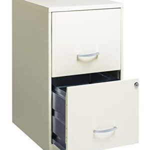 Office Dimensions 18" Deep 2 Drawer Metal File Cabinet