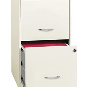 Office Dimensions 18" Deep 2 Drawer Metal File Cabinet