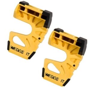 wedge-it – the ultimate door stop – yellow – two pack