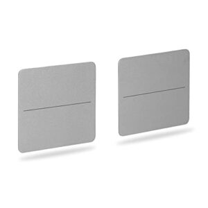 sidetrak swivel metal plates for laptop | add on/replacement plates only | includes 2 metal plates (light silver)
