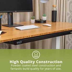 Uprite Ergo Under Desk Long Fit Pen & Pencil Drawer & Slim Organizer for Height Adjustable Desks (Black, 33 x 9.5)