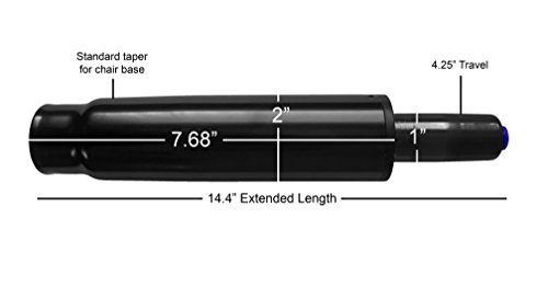 Heavy Duty 4.25" Stroke Replacement Office Chair Gas Lift Cylinder Pneumatic Shock - S6222-HD-R