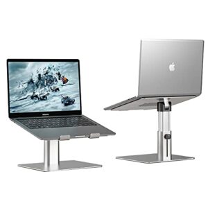 kitbox laptop stand for desk with adjustable height and angle,aluminum alloy notebook stand for all laptop.