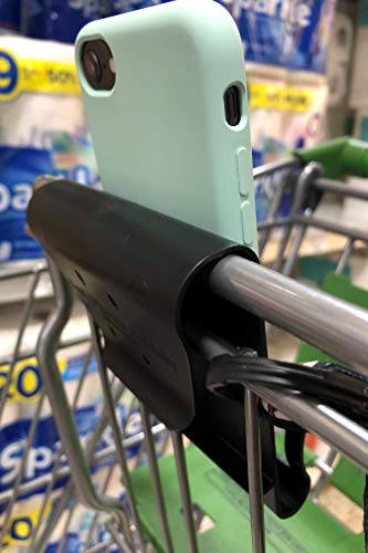 Cart Phone Caddy - Smartphone Holder for Shopping Cart - Safely Secures Cell Phone While you Shop