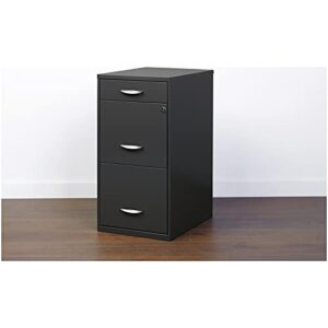 Hirsh Industries Space Solutions 18 inch 3 Drawer Metal File Cabinet with Pencil Drawer Charcoal