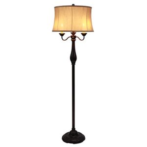 Decor Therapy PL3869 Abigail 6-Way Candle-Style Floor Lamp, 11x18x63, Dark Oil Rubbed Bronze