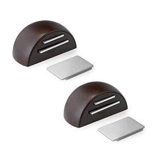 INOFIX Adhesive Door Stop, Magnetic Door Stop, Stainless Steel Door Stop, Door Stoppers for Bottom of Door, Door Stops for Floor Decorative, Keep Door Open, Wall Door Protector, mod.2034