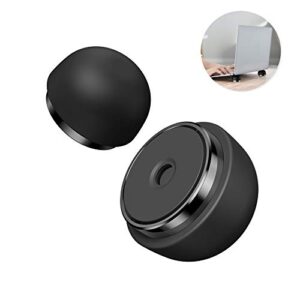 portable laptop cooling pad, nediea ergonomic laptop stand small invisible cooler ball magnetic foot heat for macbook pro/air, lenovo,12-17 inches tablet&laptop (black)