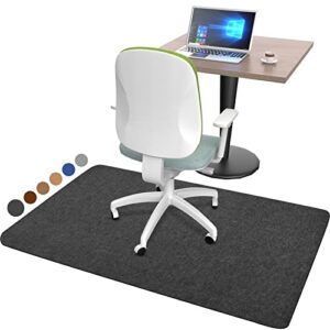 Placoot Office Chair Mat for Hardwood Floor, 55"x35" Computer Chair Mat, Desk Chair Mat, Large Anti-Slip Floor Protector for Home Office (Dark Grey, 55"×35")