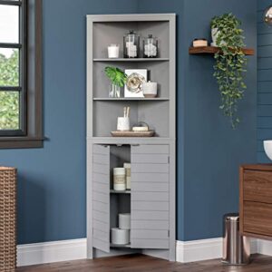 RiverRidge Madison Tall Corner Cabinet-Gray, No Size, Grey