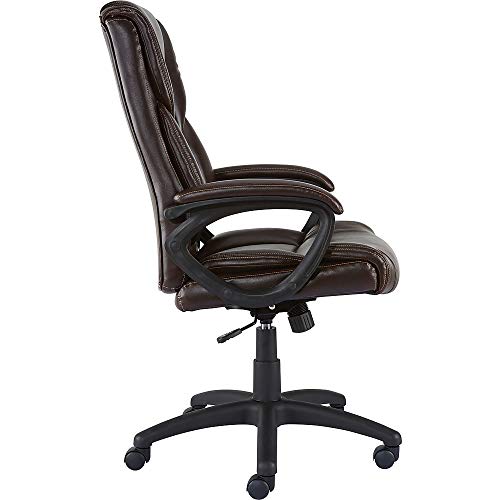 STAPLES 2554454 Kelburne Luxura Office Chair Brown