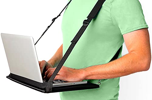 Office Up Laptop Harness, Standing Desk, Mobile Walking Laptop Carrier, Adjustable Desk and Portable Laptop Stand, Hands Free Wearable Desk for Laptop (16") or Notebook…