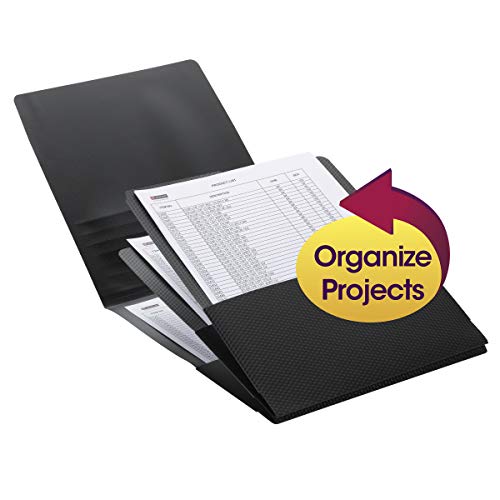 Smead Organized Up Poly Stackit Organizers, Letter Size, Black, 2 per Pack (87005)