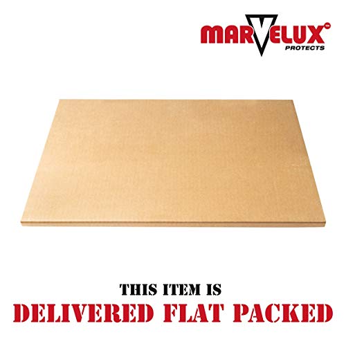 Marvelux Heavy Duty Polycarbonate Office Chair Mat for Hardwood Floors 36" x 48" | Transparent Hard Floor Protector with Lip | Shipped Flat | Multiple Sizes