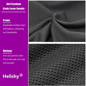 Gel Seat Cushion, Egg Seat Cushion for Tailbone, Back, Sciatica Pain Relief - Gel Enhanced Seat Cushion Chair Pads Wiht Non-Slip Cover for Office Home Chair Car Seat Wheelchair (Extra Thick, Voilet)