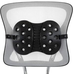 backjoy lumbar support with adjustable strap, designed for spine and lower back pain, posture correction, adjustable, breathable, ideal for office chair, car seat, desk chair