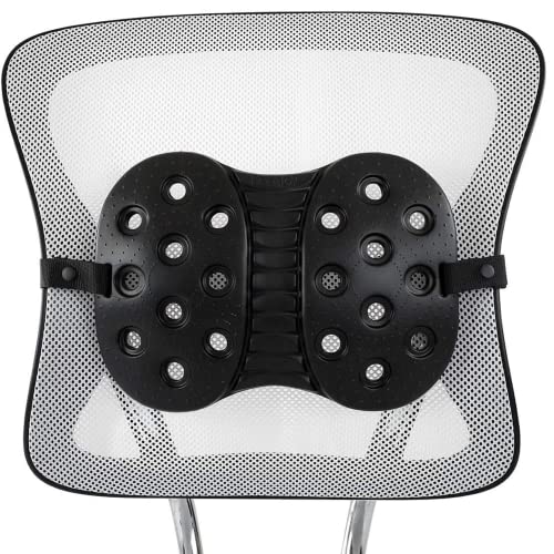 BackJoy Lumbar Support with Adjustable Strap, Designed for Spine and Lower Back Pain, Posture Correction, Adjustable, Breathable, Ideal for Office Chair, Car Seat, Desk Chair