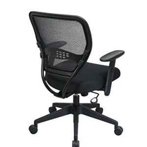SPACE Air Grid Mid-Back Swivel Chair, Black, 20-1/2 x 19-1/2 x 42h