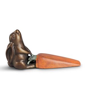 spi home rabbit and carrot doorstop