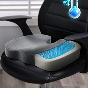 DiffCar Seat Cushions for Office Chairs,Car Seat Cushion,Seat Cushion for Tailbone Pain Relief,Pressure Relief Seat Cushion For Chair Gel Seat Cushion For Long Sitting,Coccyx Cushion for Tailbone Pain