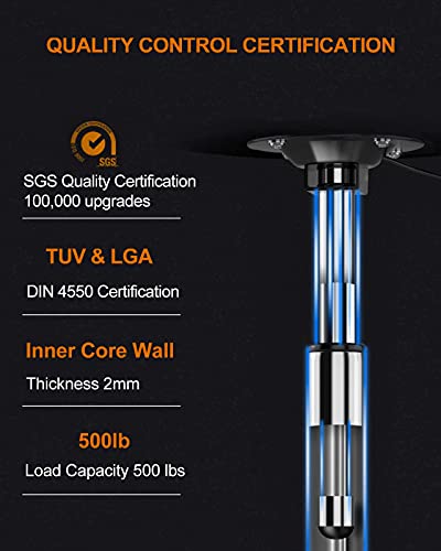 AeKeatDa 5" Long Stroke Office Chair Gas Lift Cylinder Replacement Pneumatic Shock Piston Heavy Duty (500 lbs) fit for Most Chairs