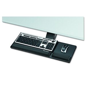 fellowes designer suites compact keyboard tray, black (8017801)