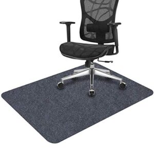 Office Chair Mat, LORDZMIX Office Chair Mat for Hardwood & Tile Floor, 55"x35" Computer Gaming Chair Mat, Anti-Slip Desk Chair Mat for Rolling Chair (Dark Gray)