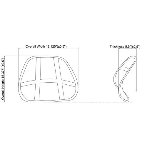 Lorell Ergo Mesh Lumbar Back Support