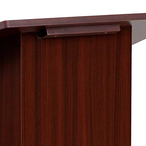 Flash Furniture Foldable Tabletop Lectern in Mahogany Brown