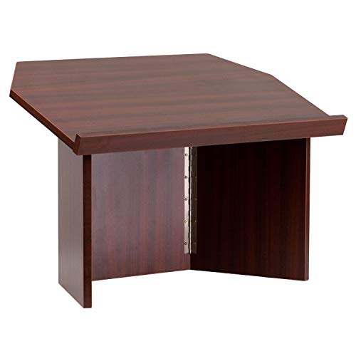 Flash Furniture Foldable Tabletop Lectern in Mahogany Brown