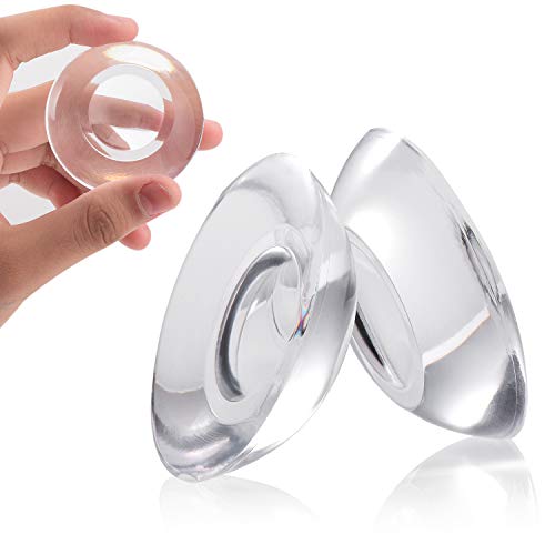 9 Pcs Door Bumper Wall Protector , Self Adhesive Clear Door Stoper Knob Pads, Soft Reusable Rubber Wall Protectors Shield for Preventing Damage to Cabinet, Handle, Bed