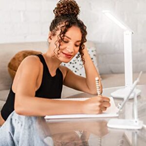 LITTIL Bright | LED Desk Lamp with Touch Control, Cordless Dimmable Table Lamp, Eye-Caring LED Light Lamp for The Bedroom or Office