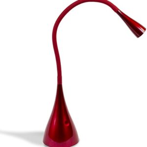 Newhouse Lighting NHGS-LED-RD Gooseneck LED Desk Lamp, USB Charging, Touch Dimming, 4.5" x 26" x 4.5", Red