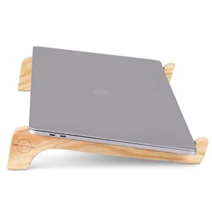 wooden laptop stand – ergonomic, portable computer riser fits all laptops & tablets. this beautiful desk accessory cools your device & helps posture