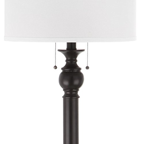 SAFAVIEH Lighting Collection Jessie Rustic Farmhouse Pull Chain Oil-Rubbed Bronze 59-inch Living Room Bedroom Home Office Standing Floor Lamp (LED Bulb Included)