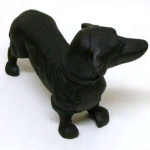 Cast Iron Dachshund Doorstop by GSM