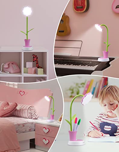 OCOOPA Kids Desk Lamp for Girls, Pink (Pink)