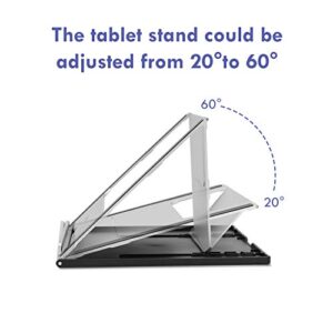 HUION Adjustable Tablet Stand Multi-Angle Portable Desk Stand for 10-15.6" Graphics Drawing Monitor Tablet Pen Display，Suitable for Kamvas Pro 16/Pro 12/Pro 13，Kamvas 16，iPad Pro, Wacom Cintiq